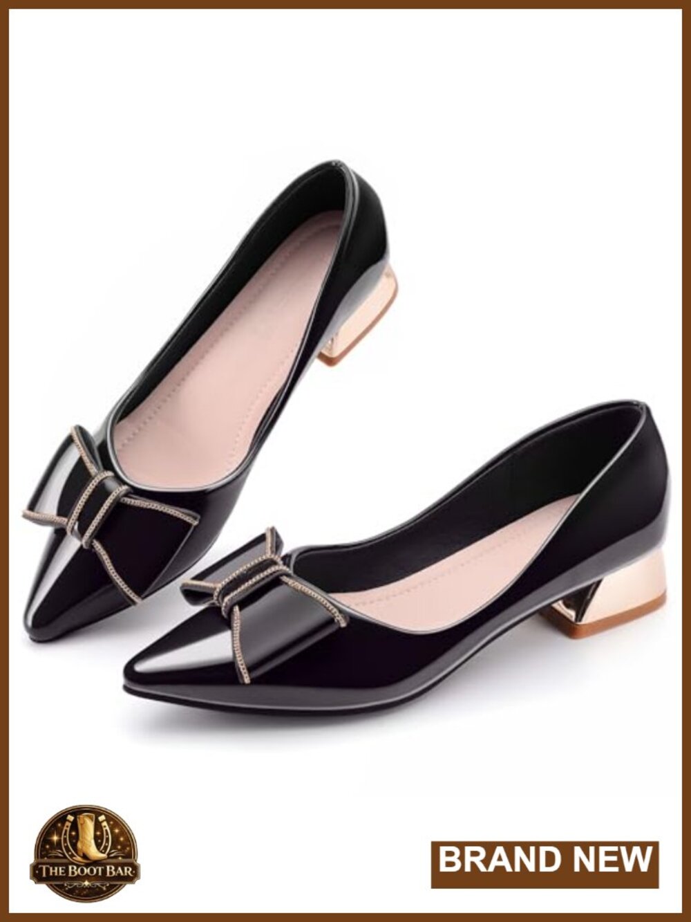 Women's Chunky Closed Toe Low Block Heels Work Pumps Dress Wedding Shoes